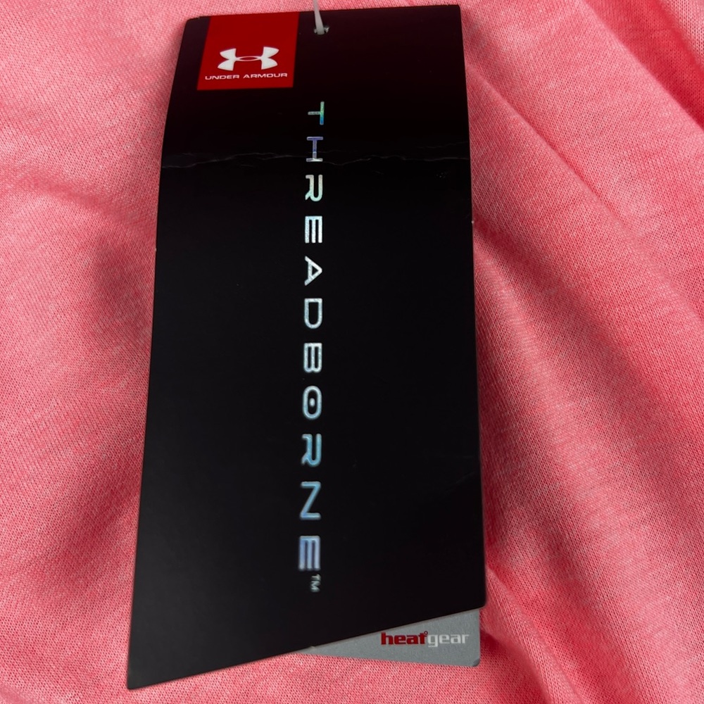 Under Armour Hoodie‎ Shirt Women’s Large Pink Threadbourne Pullover Performance - Picture 11 of 14